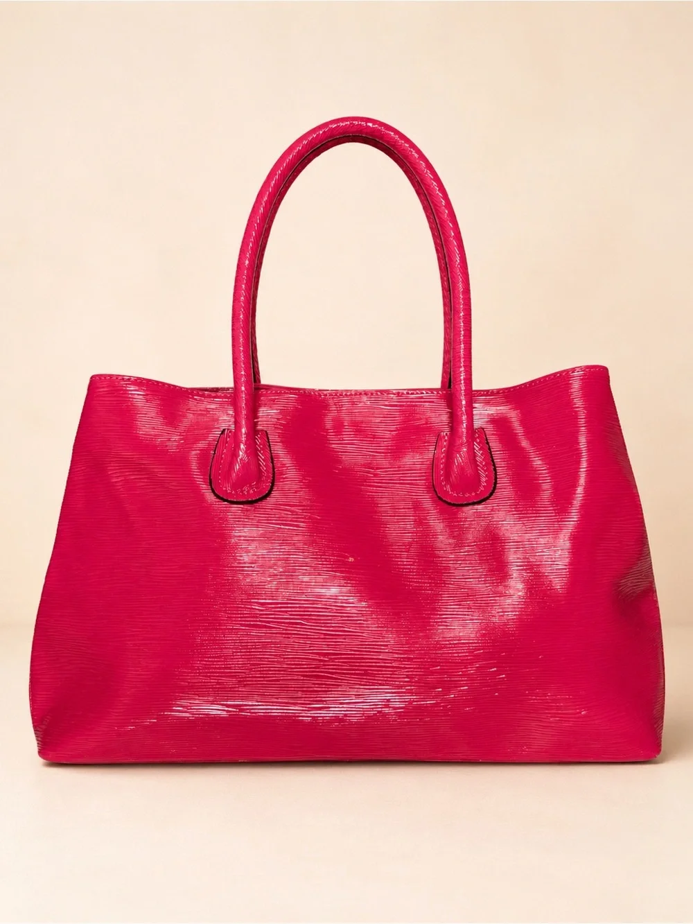 Tiffany & Fred Hot Pink Patent Leather Satchel - Picture 2 of 13